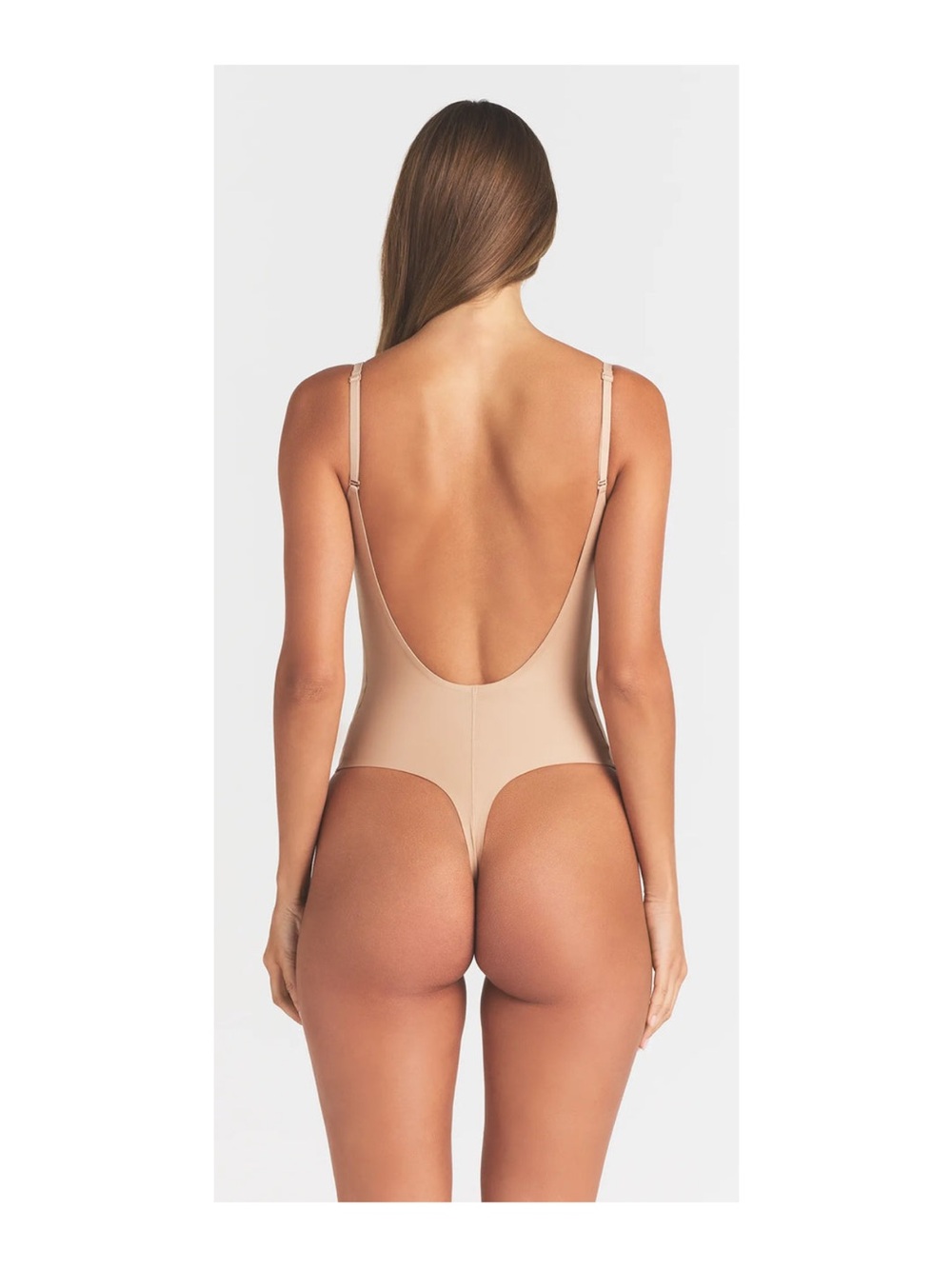 NWT SKIMS BODY SCOOP LOW BACK THONG BODYSUIT Size Small and Clay